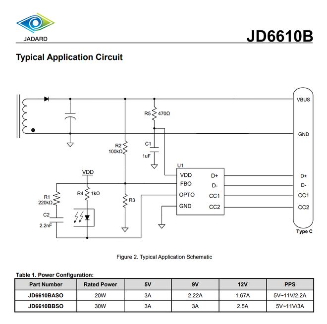 半岛·体育中国官方网站平台登陆基于天德钰JD6610B快充协议芯片设计20W快充(图5)